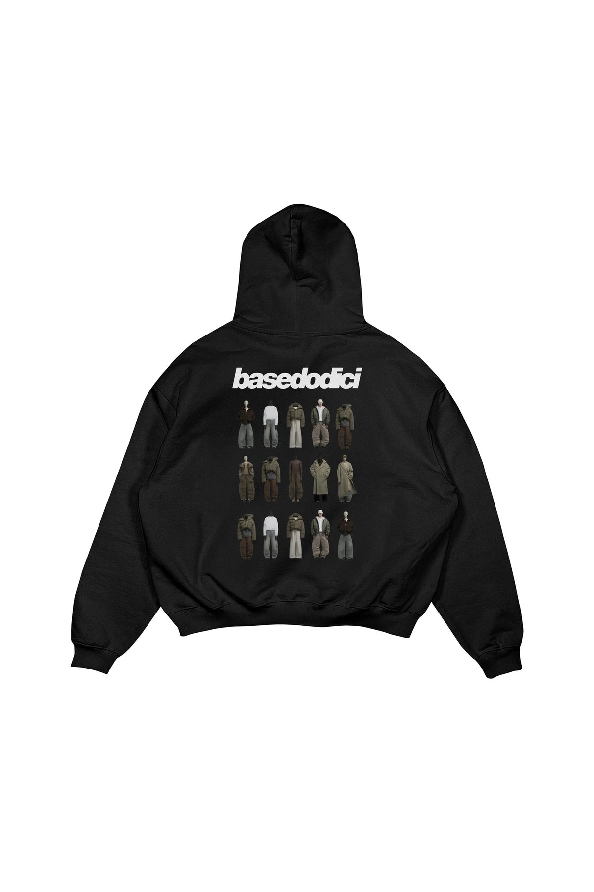 Basedodici Hoodie "Clone" Black