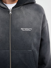 Reternity Hoodie Zip Faded Black