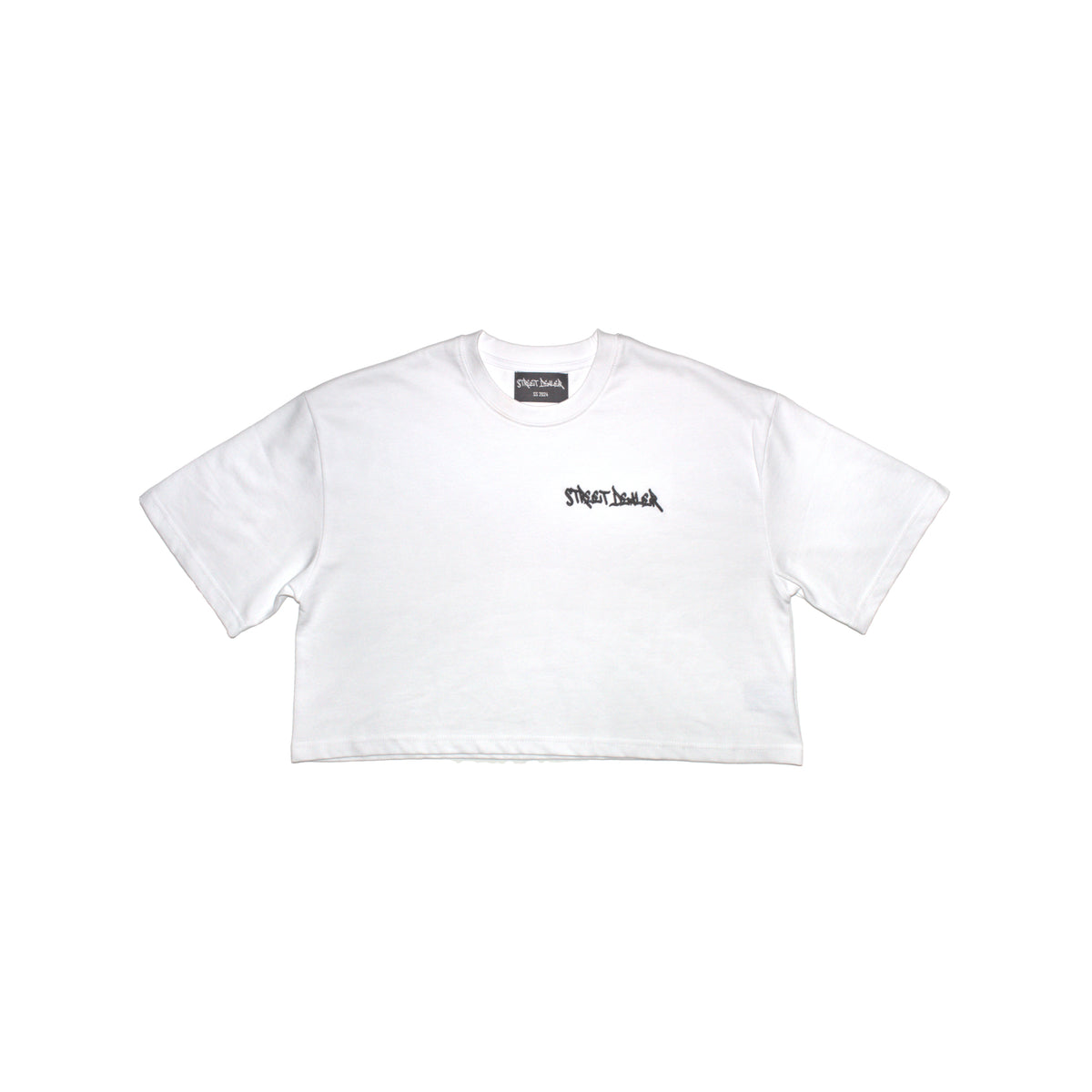 Street Dealer Womans Cropped Tshirt White