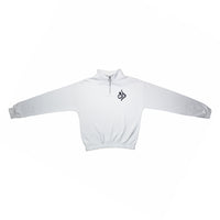 Street Dealer Womans Half Zip Crewneck White