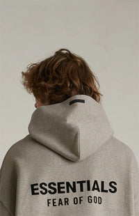 Fear of God Essentials Dark Heather Grey Hoodie