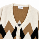 Cardigan Boxy Cream | Cardigan in Mohair