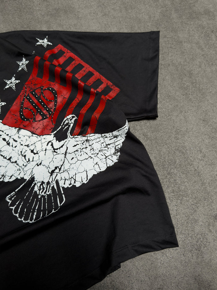 Himes Bandiera Tee Washed Black