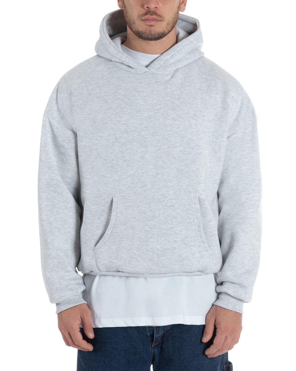 Hoodie Boxy Fit Grey 