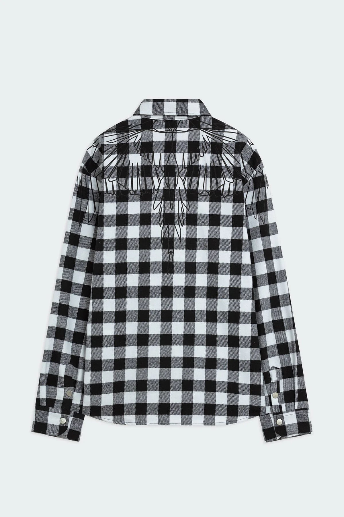 County of Milan Camicia Check Con Stampa Aquila Geometrica