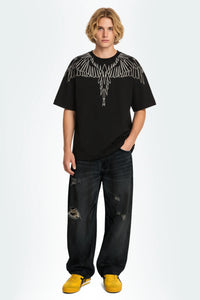 County of Milan T-Shirt Con Stampa Aquila Geometrica