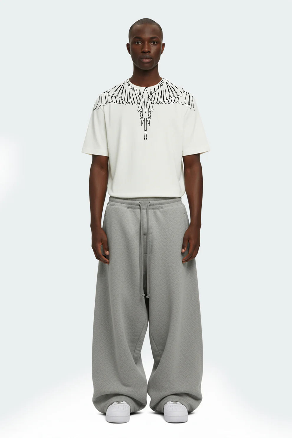 County of Milan T-Shirt Con Stampa Aquila Geometrica