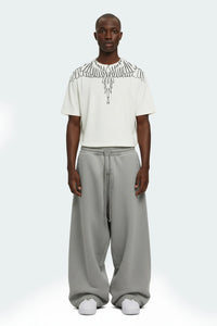 County of Milan T-Shirt Con Stampa Aquila Geometrica