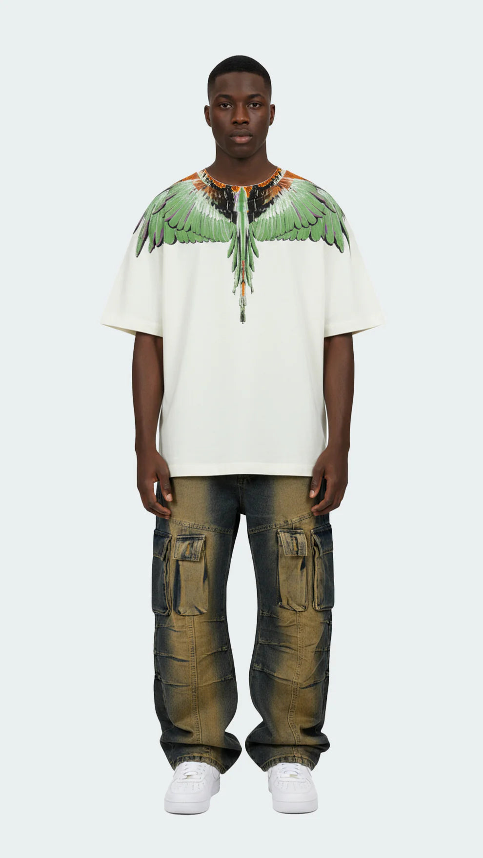 County of Milan Tshirt Con Stampa Aquila