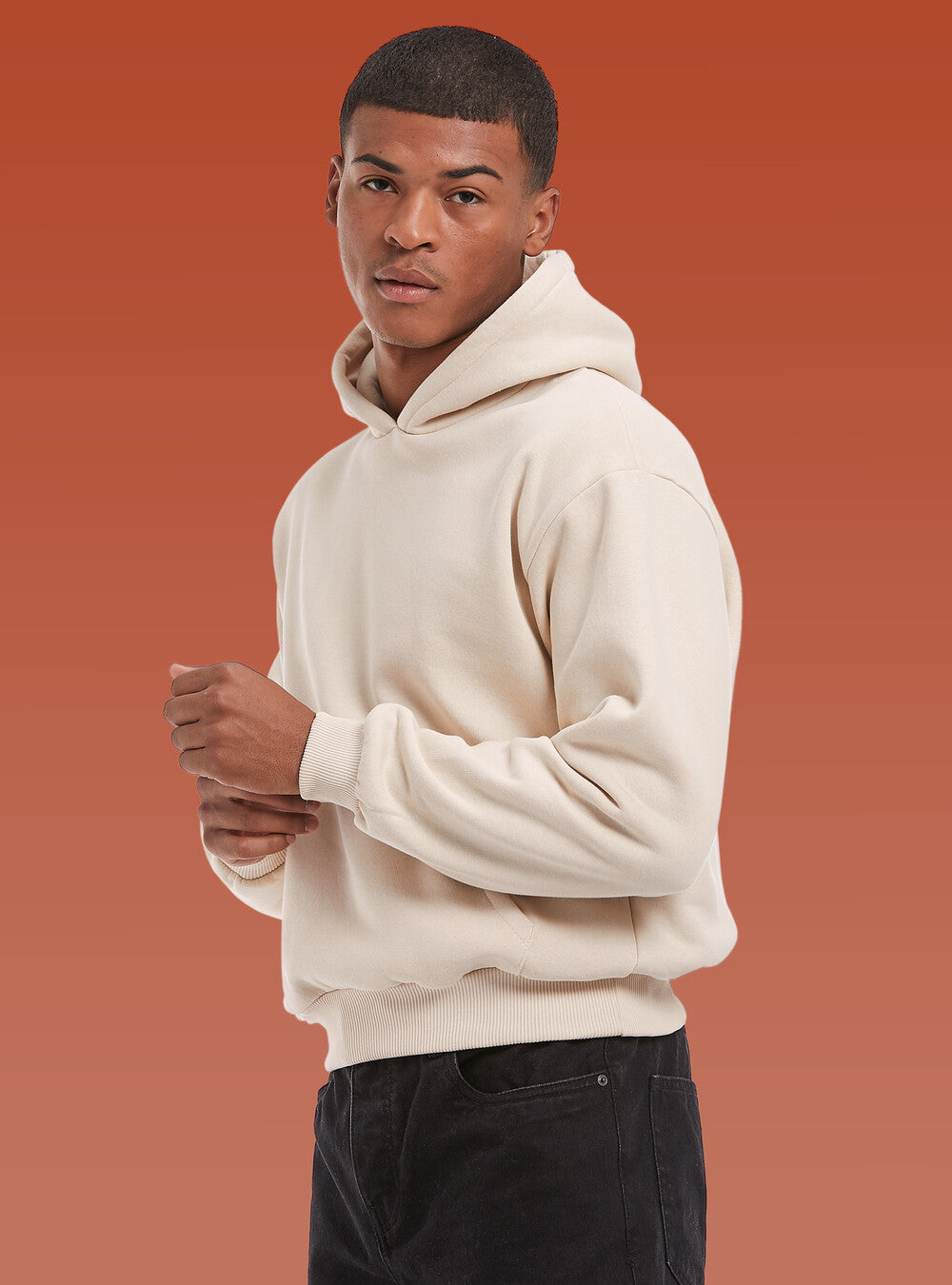 Hoodie Boxy Fit Lead 