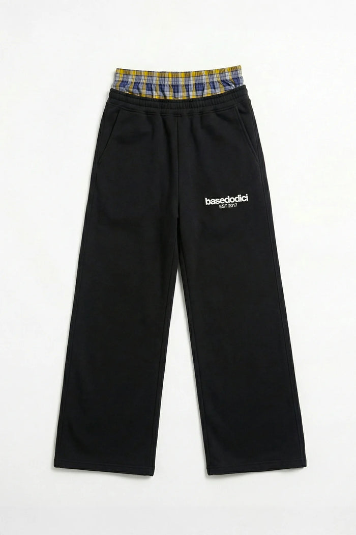 Basedodici Fleece Pant Black with Boxer