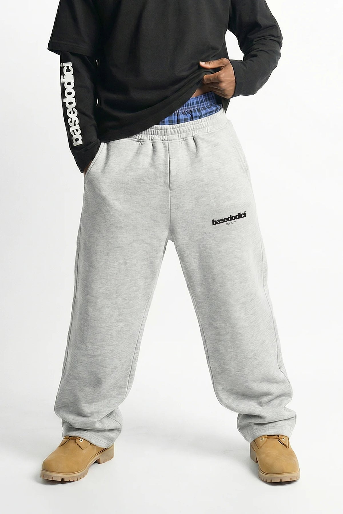 Basedodici Fleece Pant Grey with Boxer