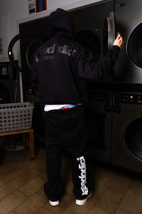 Basedodici Full Zip "Comfy" Back logo Black