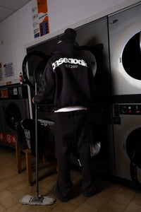 Basedodici Full Zip "Comfy" Back logo Black