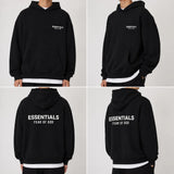Essentials Fear of God Fleece Hoodie Black