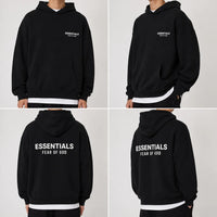 Essentials Fear of God Fleece Hoodie Black