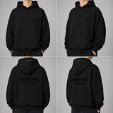 Fear of God Essentials Black Stretch Limo Hoodie