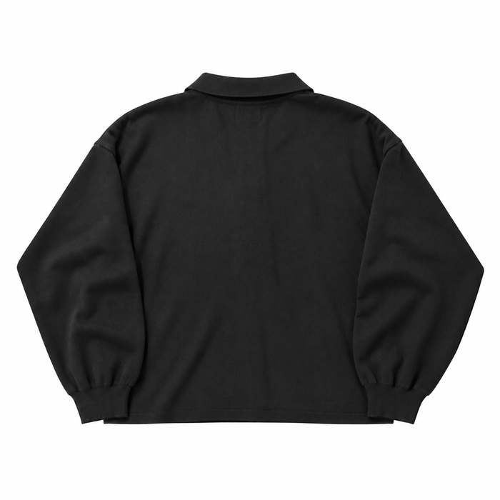 Polo Knitwear Black | Polo in Maglia Viscosa Nero