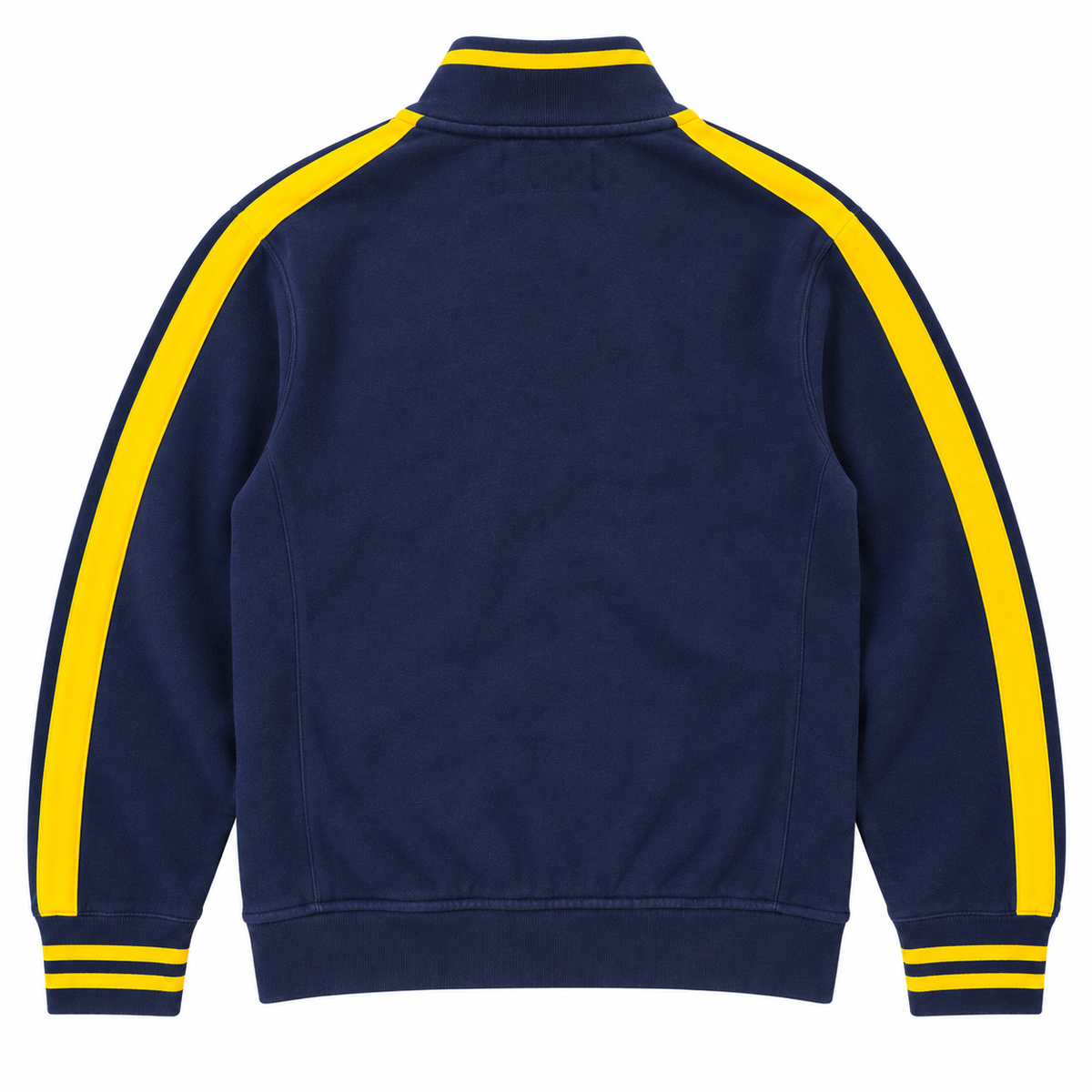 Vintage Full Zip Sport Crew | Navy Yellow