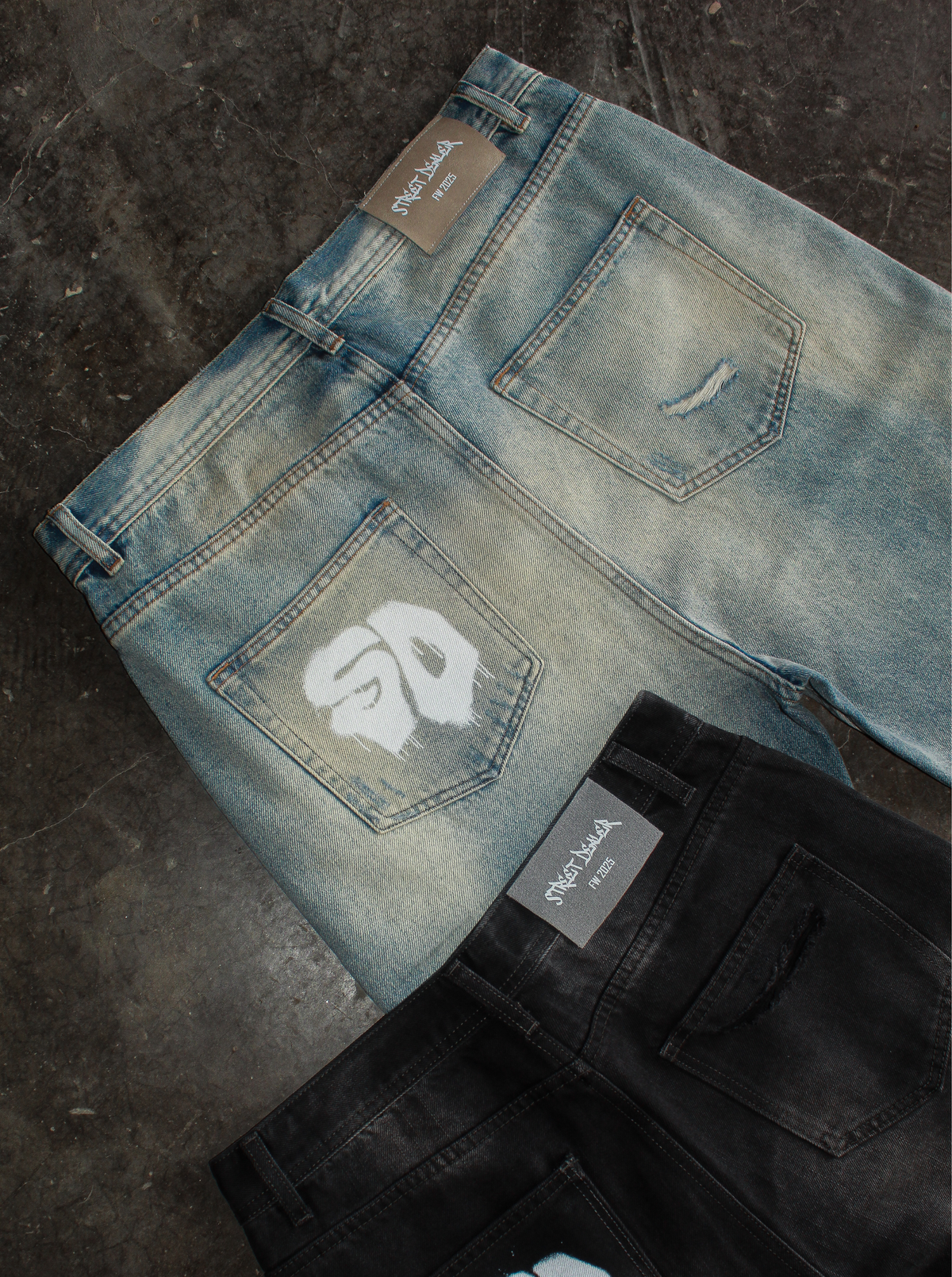 Street Dealer Straight Baggy Jeans