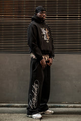 Fleece Pants Double Layer | Black/Camo