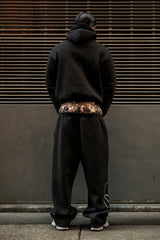 Fleece Pants Double Layer | Black/Camo