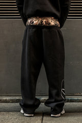 Fleece Pants Double Layer | Black/Camo