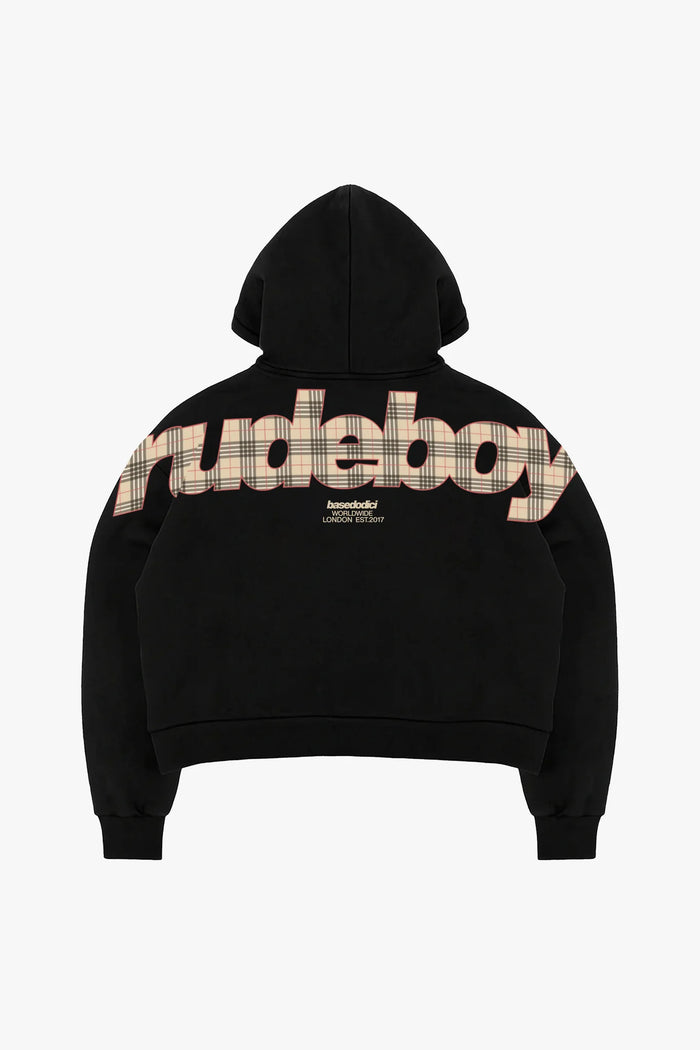 Basedodici Hoodie Zip Rude Boy Back logo