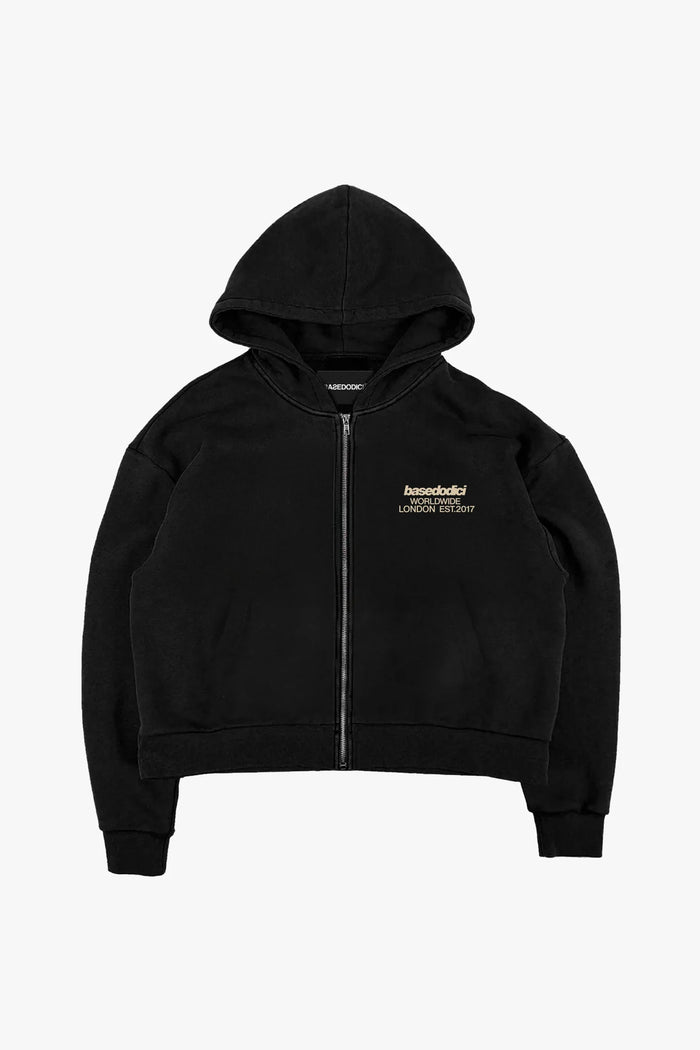 Basedodici Hoodie Zip Rude Boy Back logo
