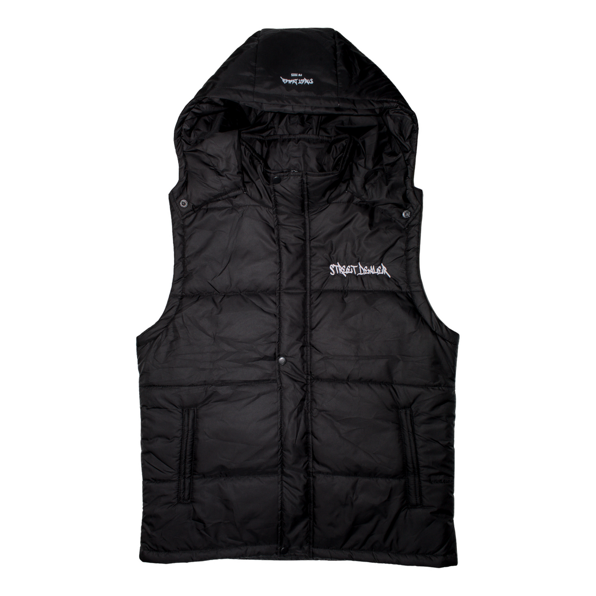 Street Dealer Puffer Jacket Black