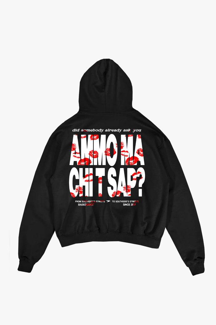 Hoodie "AMMO" Kiss Black
