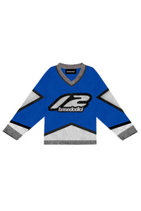 Basedodici Knitwear "RACING MADE" Hockey Royal