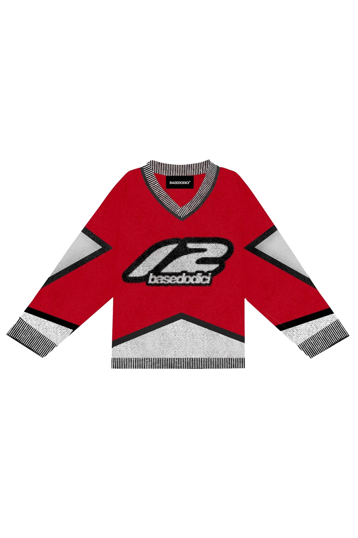 Basedodici Knitwear "RACING MADE" Hockey Red