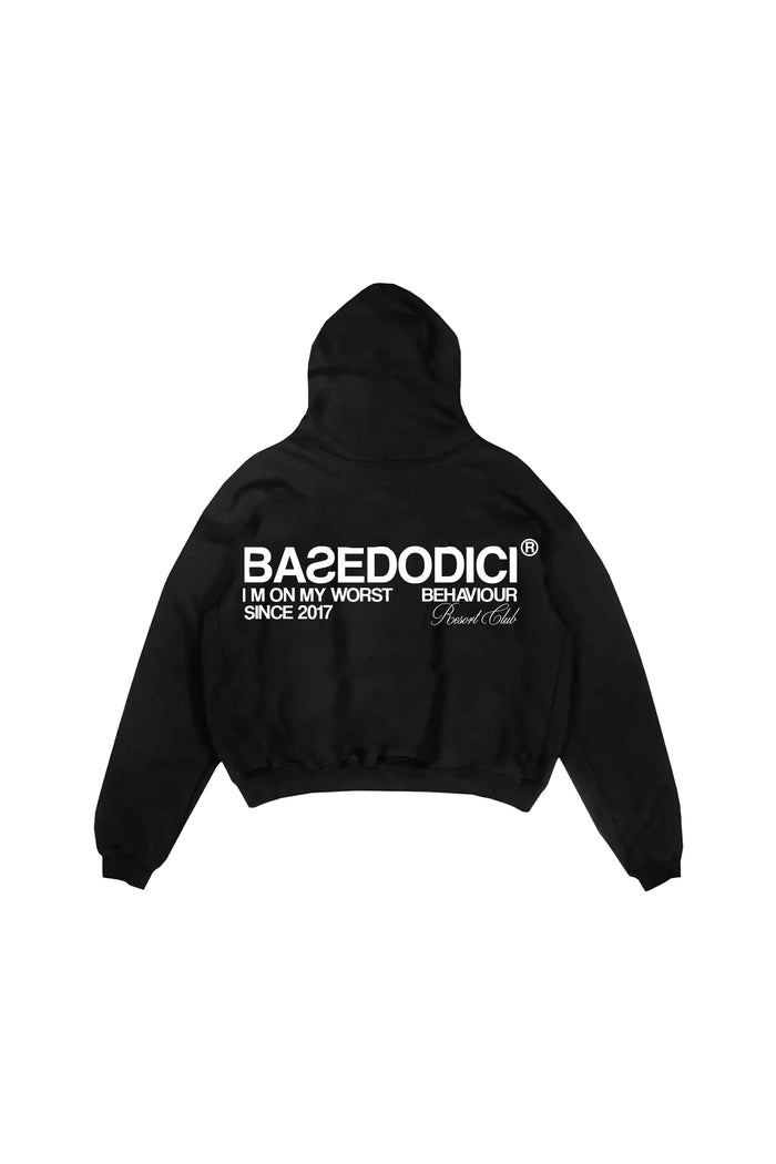 Basedodici  Boxy “RESORT” Triple Logo Black