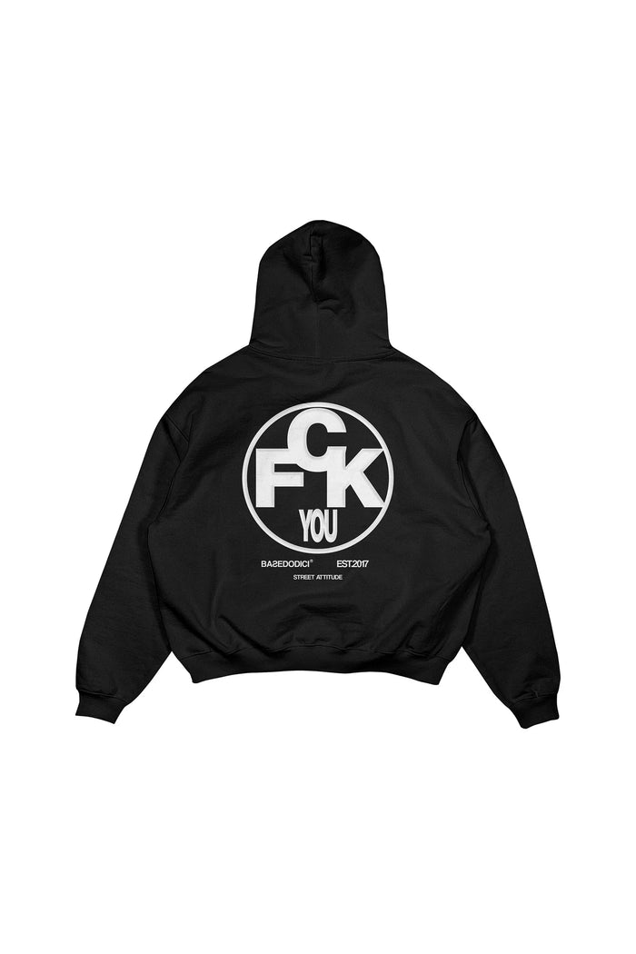 Basedodici Hoodie FCK Black