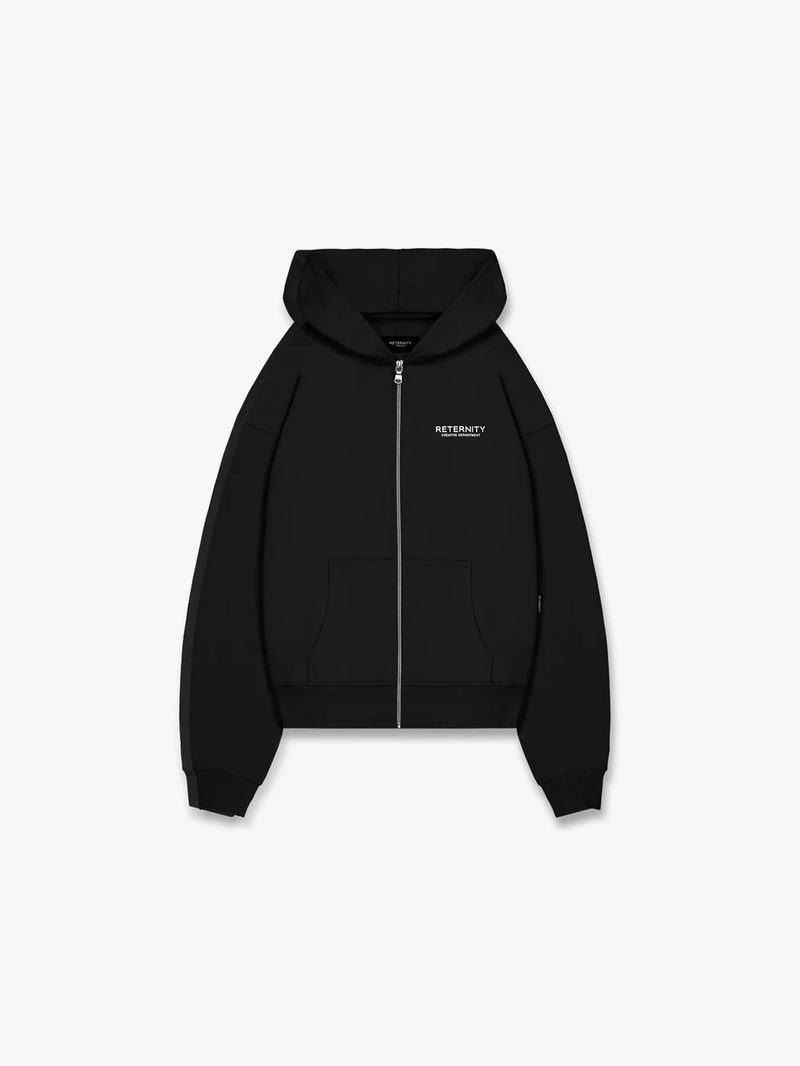 Reternity Creative Zip Hoodie - Black