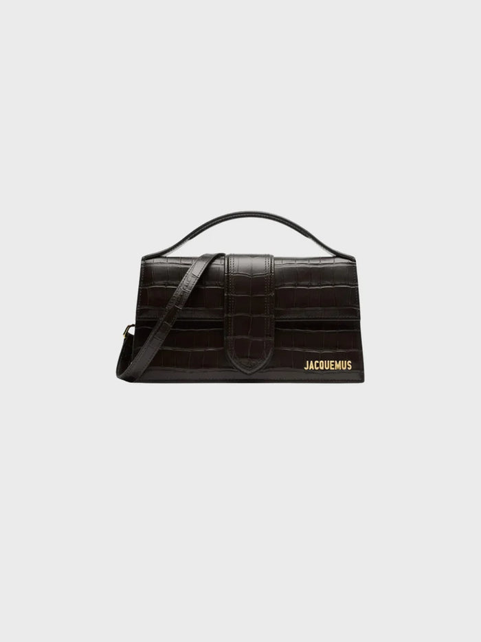 Jacquemus Le Gran Bambino Croco Black