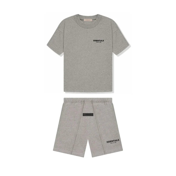 Essentials Fear of God Bundle T-Shirt + Short Dark Oatmeal