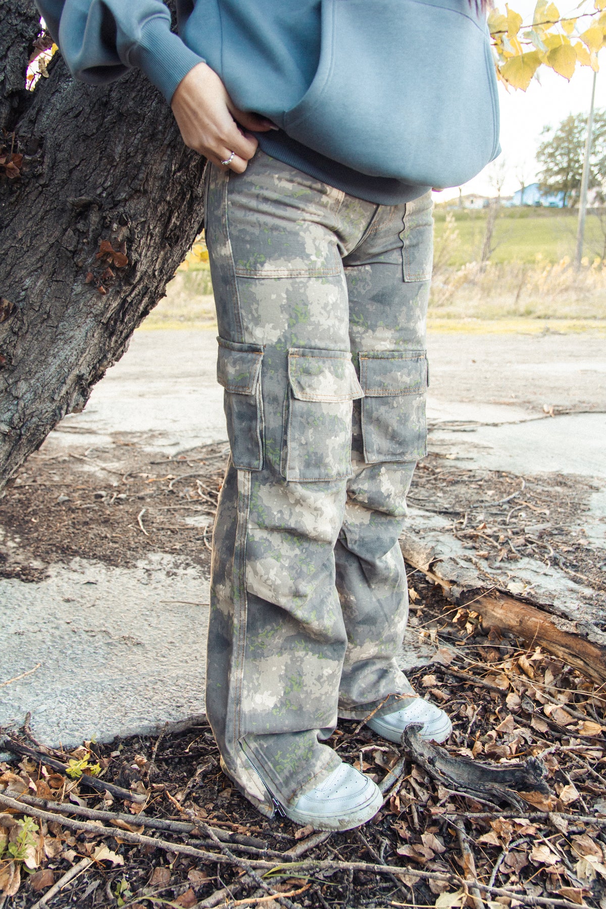 Street Dealer Womans Camo Cargo