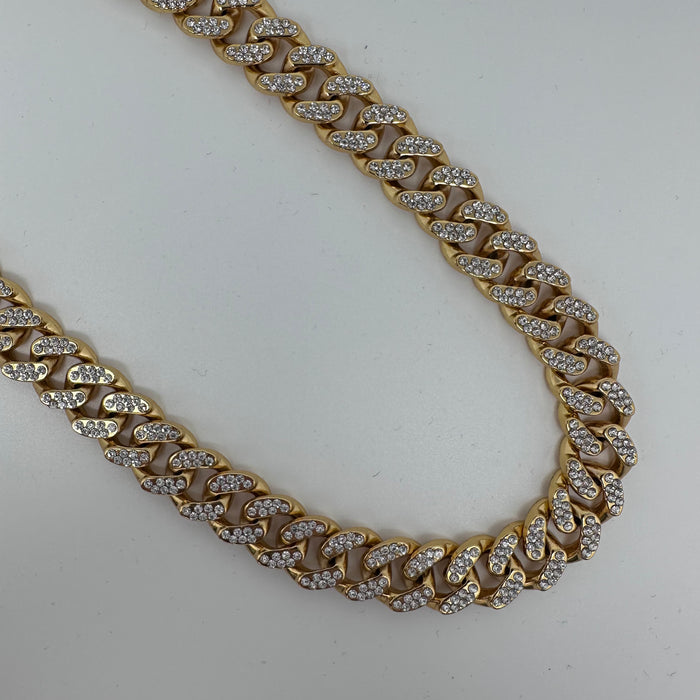 Cuban Gold Necklace in Stainless Steel