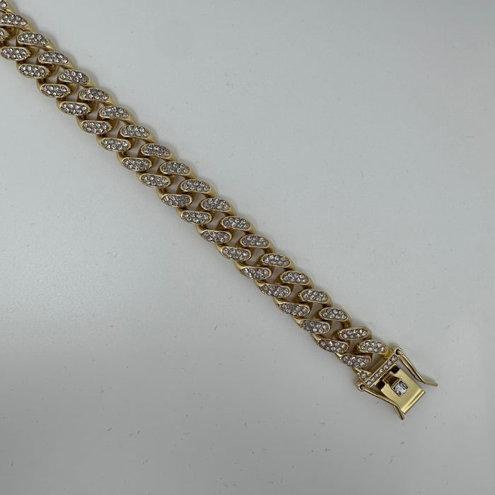Cuban Gold Bracelet in Stainless Steel