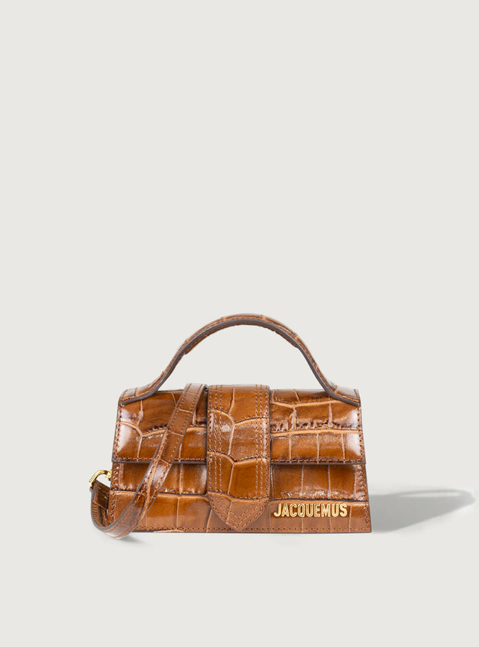 Jacquemus Le Bambino Croco Light Brown