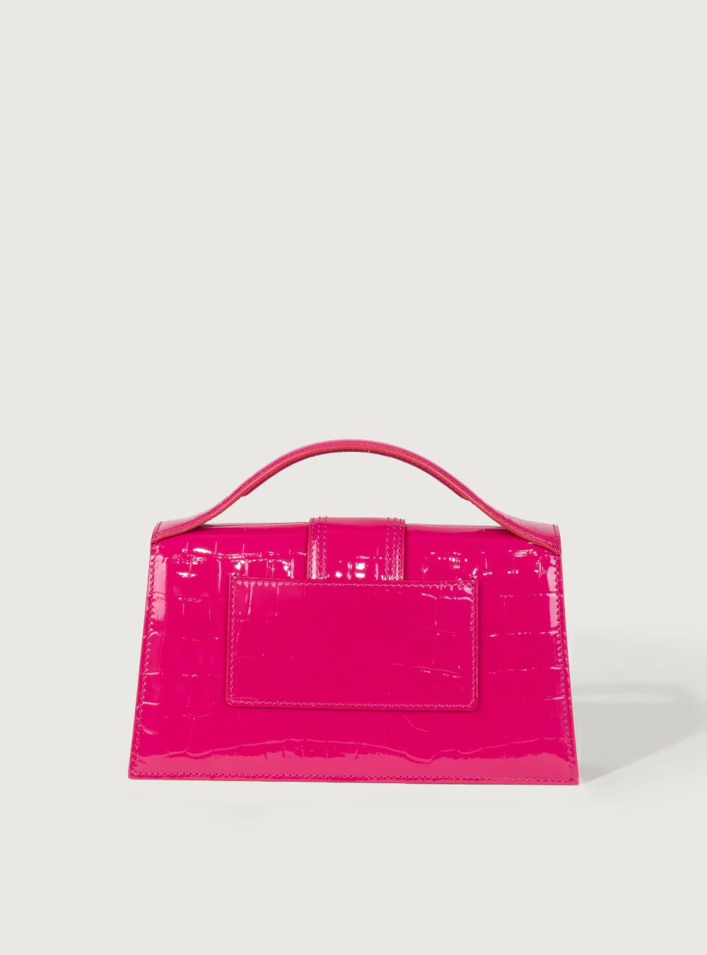 Jacquemus Le Grand Bambino Crocodile Lucid Fucsia