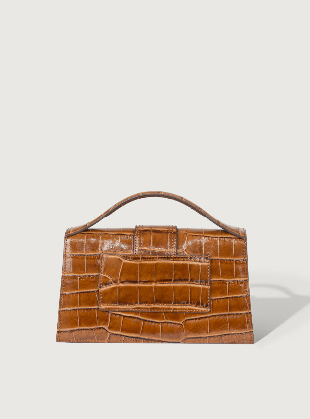 Jacquemus Le Grand Bambino Crocodile Lucid Light Brown