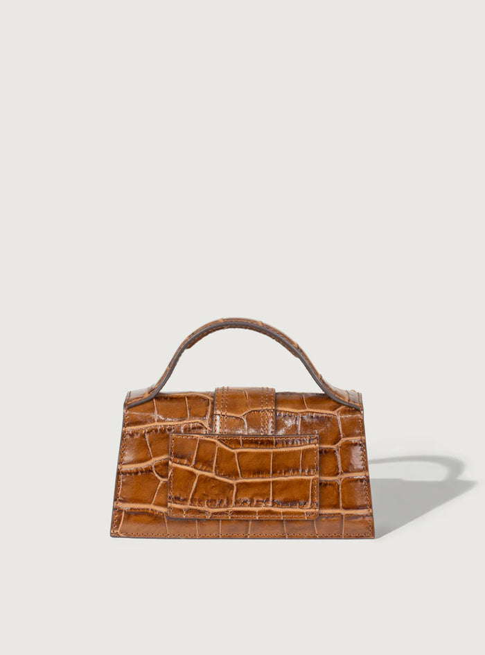 Jacquemus Le Bambino Croco Light Brown