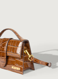 Jacquemus Le Grand Bambino Crocodile Lucid Light Brown