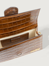Jacquemus Le Grand Bambino Crocodile Lucid Light Brown
