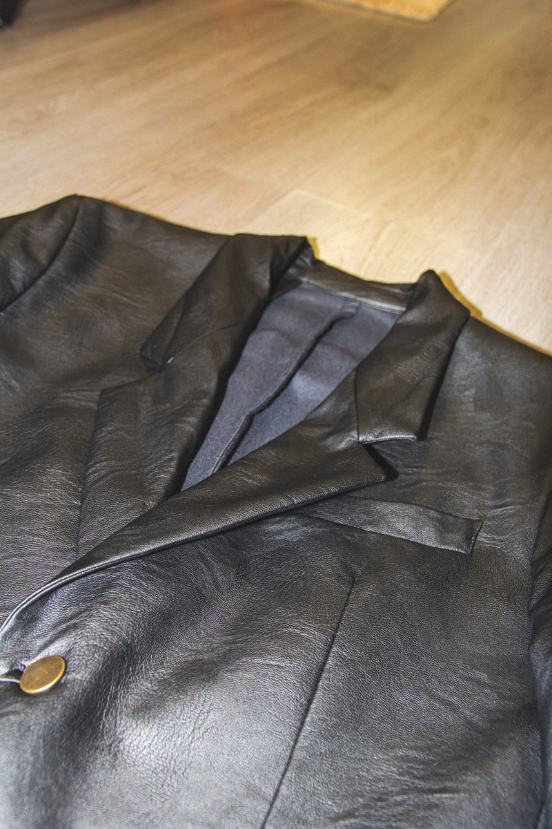 Marsem Tailoring Leather Blazer