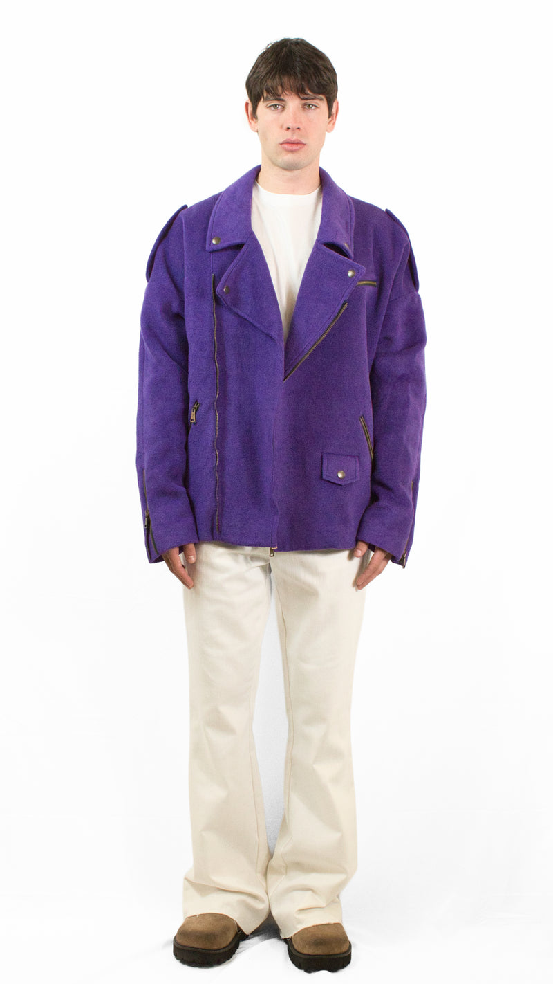 Marsem Giacca Chiodo Over Viola