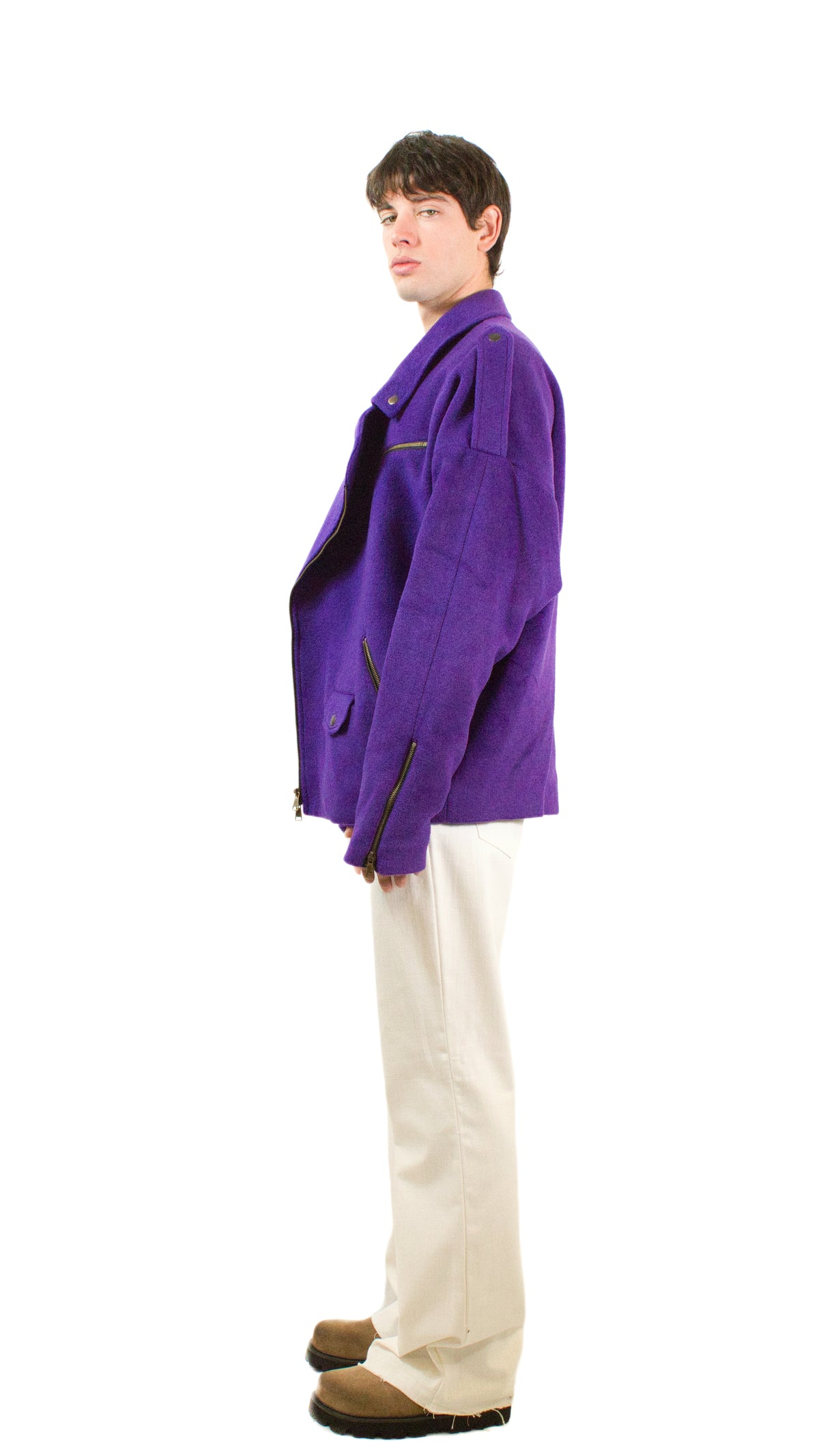 Marsem Giacca Chiodo Over Viola